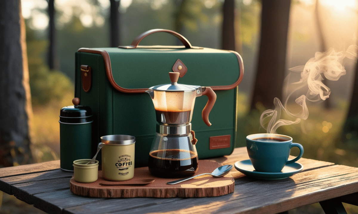 kar-n-home 6 cup portable coffee maker travel kit